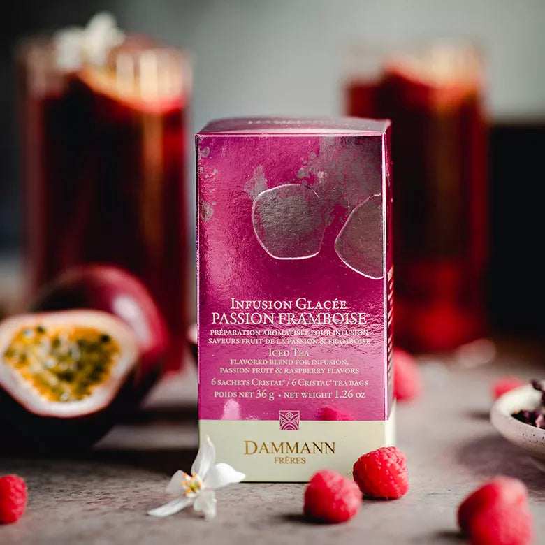 Passion framboise - thé glacé 6 sachets - Maison Sakura