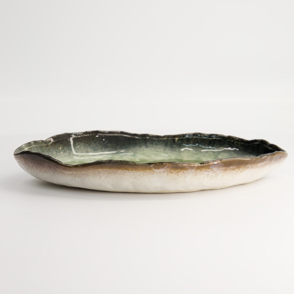 Assiette oblongue 25,8 cm | Yamasaku green