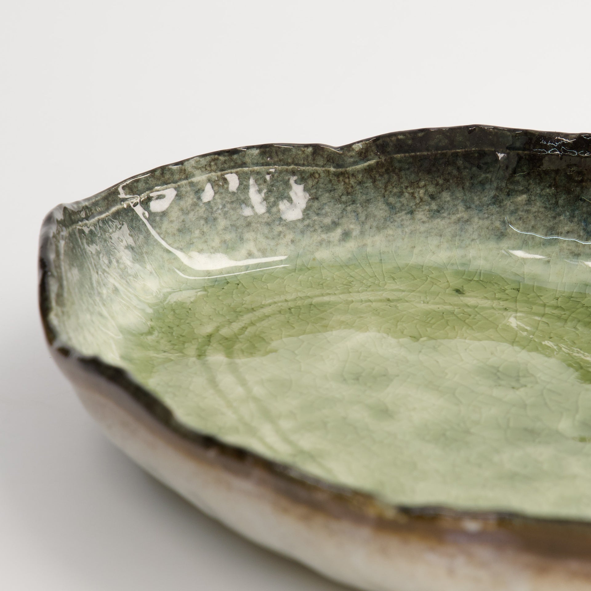 Assiette oblongue 25,8 cm | Yamasaku green