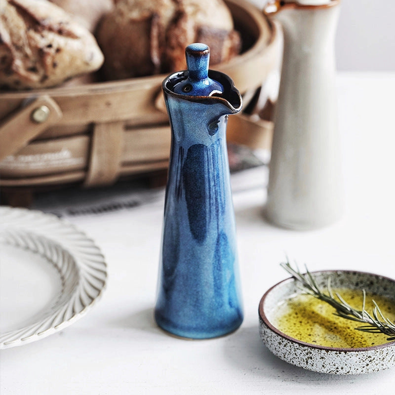 Bouteille à condiment en céramique
