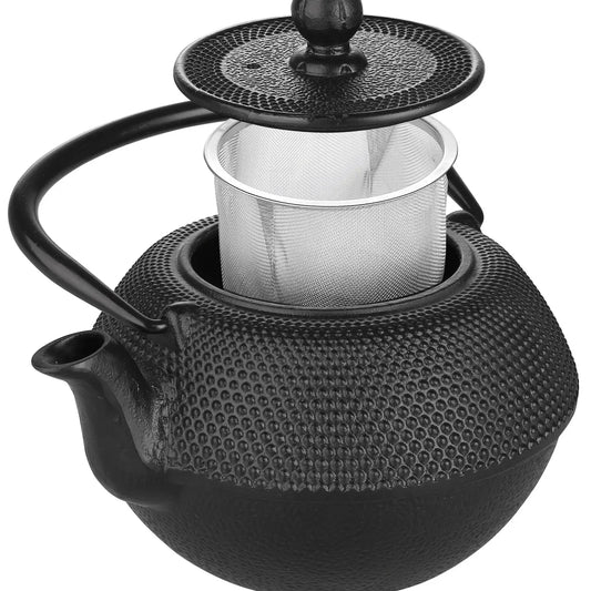 Théière en fonte noire