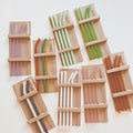 Ensemble de pailles en verre