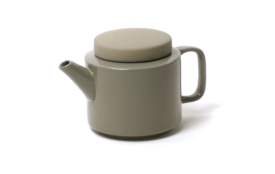 Théière Cyl en céramique gris mat