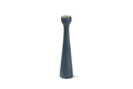 Chandelier long en bois d’acacia gris anthracite