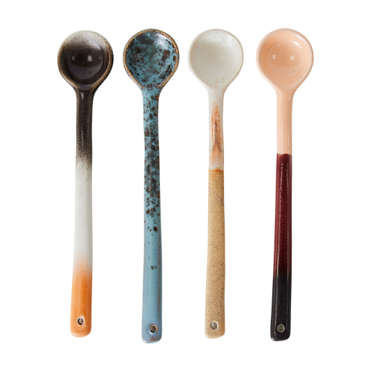 Cuillières L (set de 4) Breeze | 70s ceramics