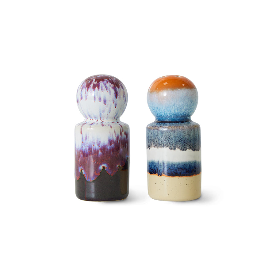 Salière et poivrière Stargaze | 70s ceramics