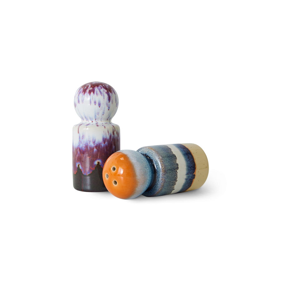 Salière et poivrière Stargaze | 70s ceramics
