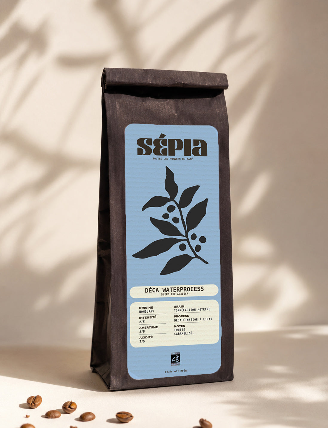 Décaféiné Waterprocess | Sépia